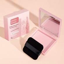Portable Puff Oil Blotting Paper With Mirror, Rose Fragrance Oil Absorbing Sheets, Face Oil Control & Makeup Touch Up Kit - Pink - View 6