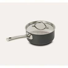 Cookware Set Of 4 Pieces With Stainless Steel Handles And Lids In Hard Anodised Grey. - View 6