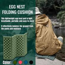 1pc Outdoor Portable Foldable Small Cushion Mat, Egg Tray Pad, Anti-Slip Pad, Honeycomb Pad - Multicolor - View 9