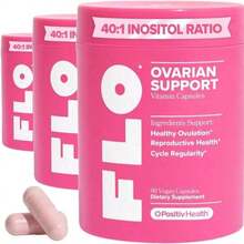 FLO Ovarian Health Support - Hormone Balance For Women, Supplement With DIM, Myo &Amp; D-Chiro Inositol, Folic Acid - Supports Healthy Ovulation, Cycle Regularity - 30 Servings - 口味名稱 B - 查看 12