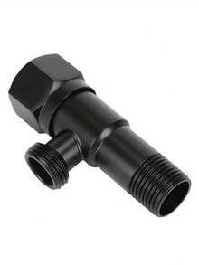 3/4英寸黑色三角阀，加厚防爆马桶进水阀，截止阀，防漏，适用于热水器 - 一出角閥 - 查看 9