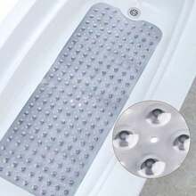 Bathroom Anti-Slip Mat, Shower Room Anti-Slip Mat, Bathtub Anti-Slip Mat, Anti-Slip Foot Mat, Bathtub Anti-Slip Mat, Shower Room Bathroom Anti-Slip Mat With Suction Cups - Grey - View 9
