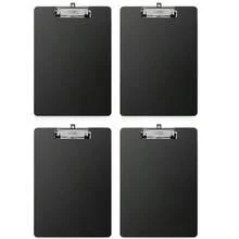 2/4个A4尺寸书写板 - 黑色书写板，金属夹，适用于笔记、纸张、文件和图纸（黑色） - A4 - 查看 8