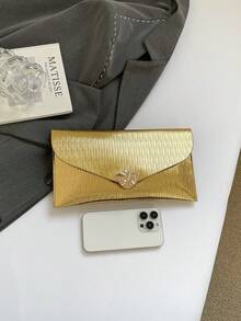 Bolso cuadrado pequeño de moda coreano casual 2026, bolso de axila, embrague sobre elegante para ir al trabajo - Multicolor - Ver 4