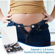 28 chiếc miếng nối dài cúc quần jean, miếng nối dài eo quần jean, miếng nối dài cúc quần cho nam và nữ, miếng nối dài eo không đường may 1-1,8 inch, phụ kiện unisex. - Nhiều màu - Xem 3