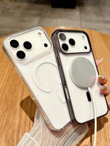 Ốp lưng điện thoại từ tính trong suốt mờ cao cấp chống sốc, tương thích với iPhone 17 Pro Max 17 Pro 17 16 Pro Max 16 Pro 16 15 Pro Max 15 Pro Max 15 Pro 15 14 Pro Max 14 Pro 14 13 Pro Max 13 Pro 13 12 Pro Max 12 Pro 12 11. Thiết kế tối giản, sạc không dây, ốp viền acrylic trong suốt. - Trong sáng - Xem 4