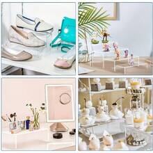 3/5pcs Large Rectangular Acrylic Display Stand, Clear Acrylic Decor Rack, Suitable For Cake, Dessert, Snack Display And Storage Organization, Wedding Supplies, Home Decor, Kitchen Gadgets - Multicolor - View 8