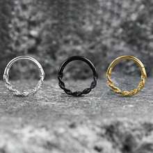 1件装水波纹铰链式鼻环 - 极简主义分段式耳骨鼻中隔耳圈 316L不锈钢人体穿刺饰品耳环 - 2175 - 查看 2