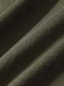 Women's Washed T-Shirt - Washed T-ShirtWashed Women's T-Shirt, Folk Fox Flower Shirt- Vintage Pastoral Style Starry Sky Wildflower T-Shirt, Forest Style Plant T-Shirt Suitable For Nature Lovers, Halloween Gift, Autumn Pattern T-Shirt - Summer Tops - 2026 New Summer Outfits For Women - Women's Clothes - 100% Cotton Unisex Top - 軍綠色 - 查看 5