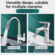 360°旋转厨房水龙头延长器 - 防溅水、泡沫生成、耐用塑料材质、兼容多种水龙头、厨房水龙头配件、光滑金属表面、优质塑料 - 水龍頭 - 查看 7