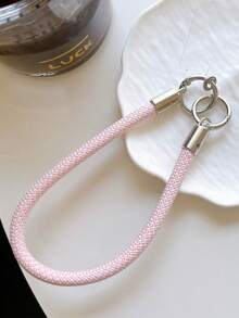 1pc Minimalist INS Style Short Braided 3-Strand Bracelet/Wristband - Multicolor - View 4