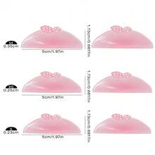 3 Pairs Korean Lash Lift Pads, Step 1 Perm Only To Soften Eyelashes Self Adhesive Reusable Eye Patches Multi-Functional Eyelash Lift Kit - Pink - View 7