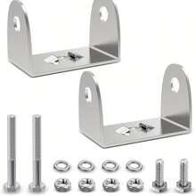 Stainless Steel Mounting Base Brackets Adjustable Mount Bracket Kits For Round And Square 4.5Inch 27W 42W 51W LED Light Bar - LED Work Light Bracket - View 3