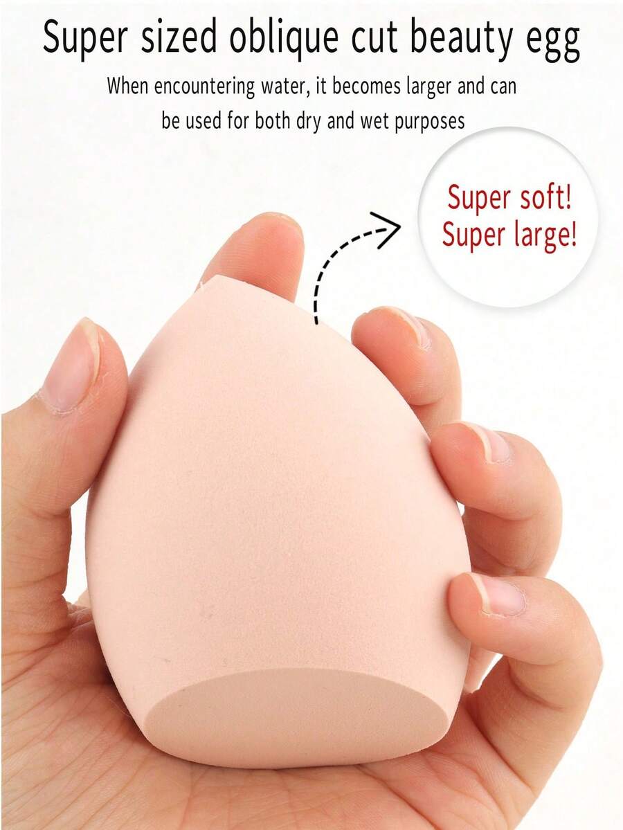 1个时尚粉色美妆蛋，化妆海绵。采用亲水材质，遇水膨胀。快速上妆，触感柔软亲肤。适用于粉底，可重复使用且不易碎裂。高密度高弹性，经久耐用的化妆工具。 - 卡其色 - 查看 1
