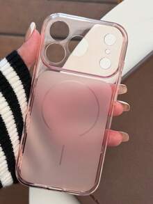 Magnetic Ultra-Thin Matte Clear Skin Feel Phone Case Compatible With IPhone 17 ProMax 17Pro 17 16 15 14 Plus 13 ProMax Soft Transparent Back Cover - Matte Powder - View 4