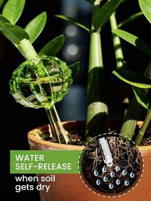2/4pcs Automatic Self Watering Cactus Shaped Spikes, Automatic Watering System, PVC Material, Narrow Mouth Design Extends Watering Time, Suitable For Indoor & Outdoor Plants, Essential For Spring & Summer Potted Plants - Multicolor - View 5