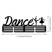 1pc Metal Medal Display Rack, Wall Decor Storage Holder For Ballet, Gymnastics, Ballroom Dance Awards, Weather-Resistant For Indoor/Outdoor Display - Black - View 11