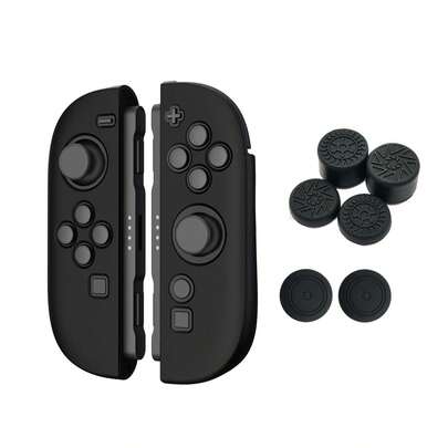 Set de 2 fundas de silicona antideslizante + 6 tapas de joystick para Nintendo Switch 2 (2025), antideslizante, antirasguños, a prueba de sudor, para una experiencia de juego mejorada