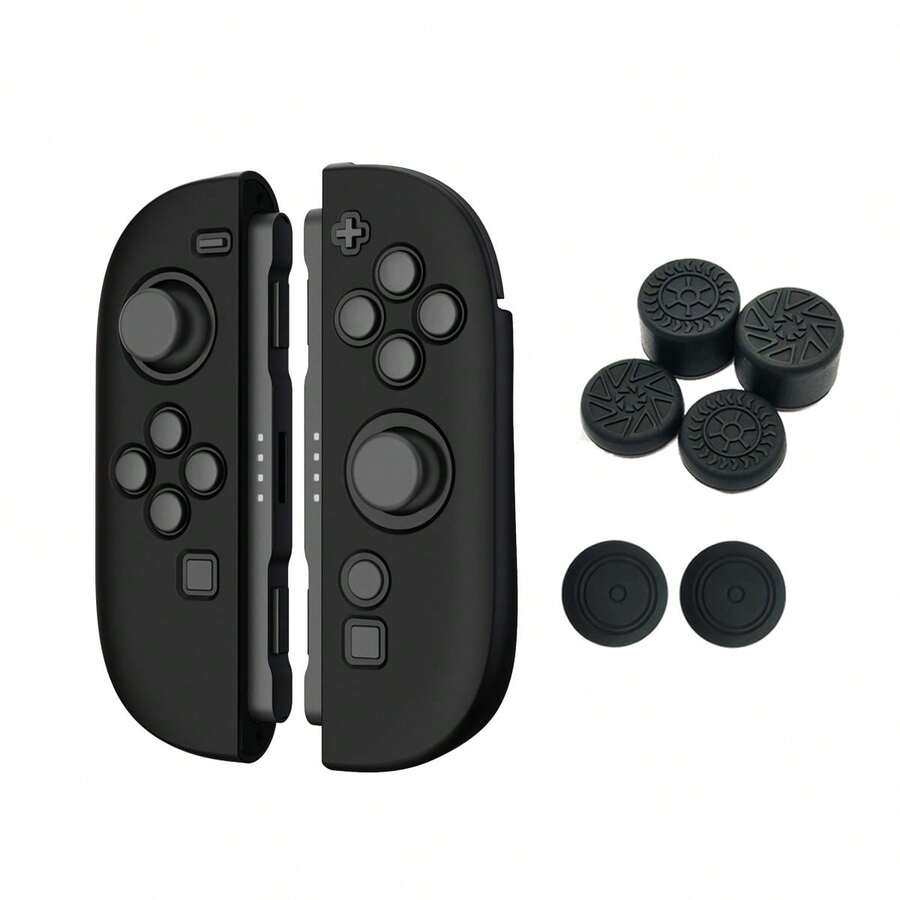2pcs/Set Silicone Grip Sleeve + 6pcs Joystick Caps For Nintendo Switch 2 (2025), Anti-Drop, Anti-Slip, Anti-Scratch, Sweat-Proof, Enhanced Gaming Experience - View 1