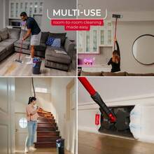 O-Cedar H2prO Flat Mop System | Quick Cleaning Tool | Clean With Clean Water | Machine Washable Reusable Microfiber Mop Pad |  On Wood Floors, Vinyl, Tile, Baseboards, Walls - H2proO - 查看 5