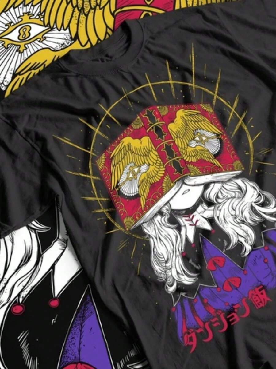 Delicious In Dungeon-Shirt, Senshi Anime Tee, Food Lover Shirt, Unisex - màu đen - Xem 1