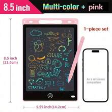 Set de 5 piezas, 5 colores disponibles | Tableta de dibujo LCD de 8.5" | Reutilizable, sin luz azul, tablero de dibujo de un solo clic para borrar, adecuado para niños de 3 a 8 años para alfabetización, expresar la imaginación de los niños, ideal como regalo escolar y recuerdos de fiesta - Multicolor - Ver 13