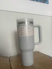 Garrafa de Água Esportiva Isolada de Aço Inoxidável de 32oz com Canudo, Adequada para Esportes, Viagens e Escola. Caneca de Viagem de Café Isolada a Vácuo de Metal de 40oz de Grande Capacidade. Garrafa de Água Portátil de 32oz, Mantém Quente/Frio por Horas, À Prova de Suor, Durável. Garrafa de Água Esportiva para Atividades ao Ar Livre de 40oz, Acampamento, Direção, Ótimo Presente para Entusiastas de Fitness em Aniversário, Natal - Multicolorido - Visão 7