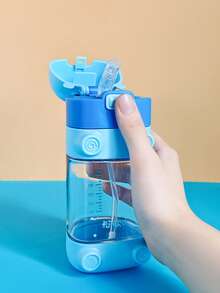 1个Tritan材质训练杯，学生饮水杯，可爱吸管水瓶，刻度水瓶，幼儿园吸盘球水瓶，防呛吸管杯，容量240毫升/340毫升 - 彩色 - 查看 5