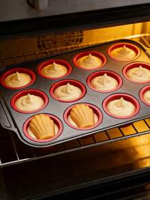 1件套可折叠硅胶蛋糕烘焙模具套装，烘焙工具，蛋糕托盘，吐司模具，隔热 - A - 查看 4