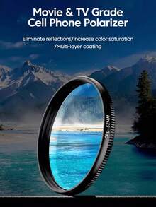 52mm Universal Round Polarizing Lens Filter Kit, Portable CPL Filter Set For Camera Lens, Suitable For IPhone 16 15 14 13 - Polarizing Filter - View 5