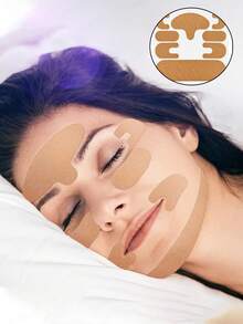 Juego de parches faciales para mejorar la elasticidad de la piel, diseño reutilizable y sin marcas para el cuello - Portátil e instantáneo y adecuado para todo tipo de piel (seca, grasa) - Cuidado de la piel unisex para el levantamiento facial con elasticidad ajustable, diseño reutilizable y sin marcas para el cuidado del cuello, los ojos, la mandíbula y el doble mentón, parches de allanamiento y elevación con un acabado sin costuras y cómodo de usar - Multicolor - Ver 2