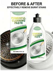Jaysuing Pot Bottom Cleaning Paste, Removes Stubborn Burnt Stains, Brightens Cookware, Dissolves Heavy Grease, Household Item - Liquid - View 1