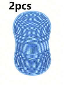 6/3/2件装硅胶洁面刷，手持式面部清洁刷工具，深层清洁毛孔，去除黑头和粉刺（2个粉色+2个蓝色+2个紫色） - 純色 - 查看 14