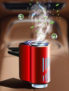 Intelligent Car Diffuser, Car Fragrance Diffuser, Rechargeable Car Aroma Diffuser, 3-Level Adjustable Smart Car Diffuser, Includes 3 Bottles Of Essential Oils, Auto Accessories - A - View 3