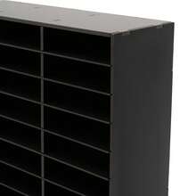 Black Literature Organizer  Desktop File Holder Office Mailbox - View 9