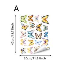 1/5pcs Reusable Pink Butterfly Window Stickers, Double-Sided Electrostatic Adsorption, Suitable For Bedrooms, Living Rooms, Kitchens, Bathrooms, Classrooms, And Home Decor. - Multicolor - View 13