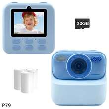 Cámara instantánea para niños de 3 a 12 años con pantalla de 2.4", impresión instantánea, tarjeta de memoria de 32GB, grabación de vida, regalo para reuniones familiares para niños y niñas - Multicolor - Ver 10
