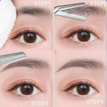 Stainless Steel Eyebrow Trimming Scissors With Comb, Eyebrow Trimming Makeup Tool, Precise Creation Of Perfect Eyebrow Shap - Upgraded Version - View 3