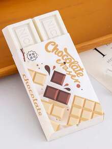 1pc Super Mini Realistic Chocolate Shaped Eraser, Unique Cleaning Tool, Student Stationery Gift - A - View 11