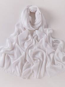 新款透气柔软金色金属光泽穆斯林头巾，春夏款 - 彩色 - 查看 14