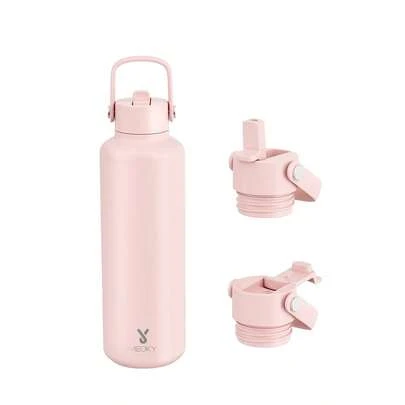  Bình giữ nhiệt Meoky 18oz/24oz có nắp hai vòi và ống hút, cốc cách nhiệt, giữ lạnh 24 giờ, chống rò rỉ, cốc cà phê cách nhiệt bằng thép không gỉ, bình nước thể thao hai lớp bằng thép không gỉ dành cho thể thao, phòng tập, du lịch và trường học.