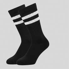 Kit 3 Pares de Meia em Algodão Masculina Cano Alto Nova Era COD 3110 - Multicolorido - Visão 3