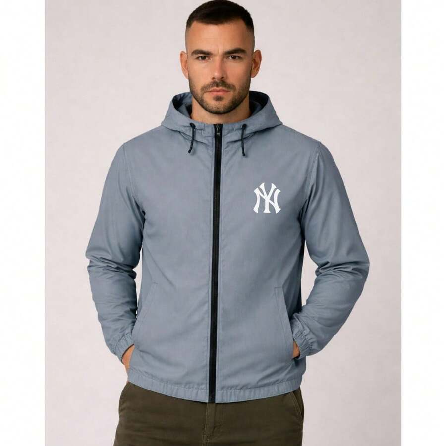 Waterproof Windbreaker Jacket, Great For Cold Weather And Everyday Wear. - 灰色 - 查看 1