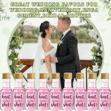 45pcs/Set 25ml/50ml Mini Wedding Fairy Bottles, Plastic Champagne Bottles With "We Have Tied The Knot" Sticker, Leak-Proof And Reusable, Comes With Liquid Funnel And Screw Cap. Suitable As Wedding Party Favors, Travel, Camping, Mother's Day Gifts. - Transparent H98 - View 12