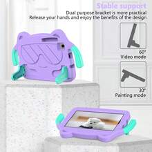 适用于 8.7 英寸至 11 英寸平板电脑的 EVA 保护套，带支架，兼容三星 A7lite、A9、A11、A11plus、A9plus、荣耀 11、iPad X8A 2024、MatePad 11、SE11、SE10.4、Pro10.8、Xpad 11、Megapad M10plus（第三代）10.6、M8（第四代）、M11、P11、P11Plus 等机型。 - 紫色 - 查看 4