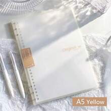 1本A5/B5三环活页笔记本，可拆卸活页本，高品质笔记本/记事本，适用于学生和办公用途 - 彩色 - 查看 16