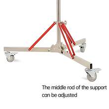SH Metal Floor Light Stand Photography Fill Lighting Stand With 3pcs Casters Wheel Dual-use Background Light Stand - Ver 4