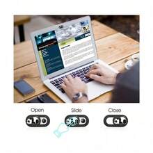 3pcs Ultra-Thin Webcam Cover Slide - Cute Panda Webcam Cover Suitable For Laptop, Tablet, Computer, Smartphone, Protect Your Privacy And Security, Strong Adhesive - Multicolor - View 6