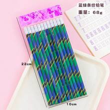 創意 HB 鉛筆附橡皮擦頭，適合小學生，可攜式可削尖書寫鉛筆，文具禮品，開學季 - 小清新鉛筆 - 查看 10