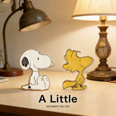 SNOOPY 1枚卡通珐琅胸针金属徽章学生个性化书包衣夹珠宝配饰圣诞节礼物、圣诞礼物、圣诞节装饰品（随机款式）